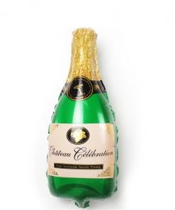 HIER_3213 1 Pair | 20" Champagne Bottle & Glass Mylar Foil Helium/Air Balloons Party Balloons & Accessories 16 HIER_3213 1 Pair | 20