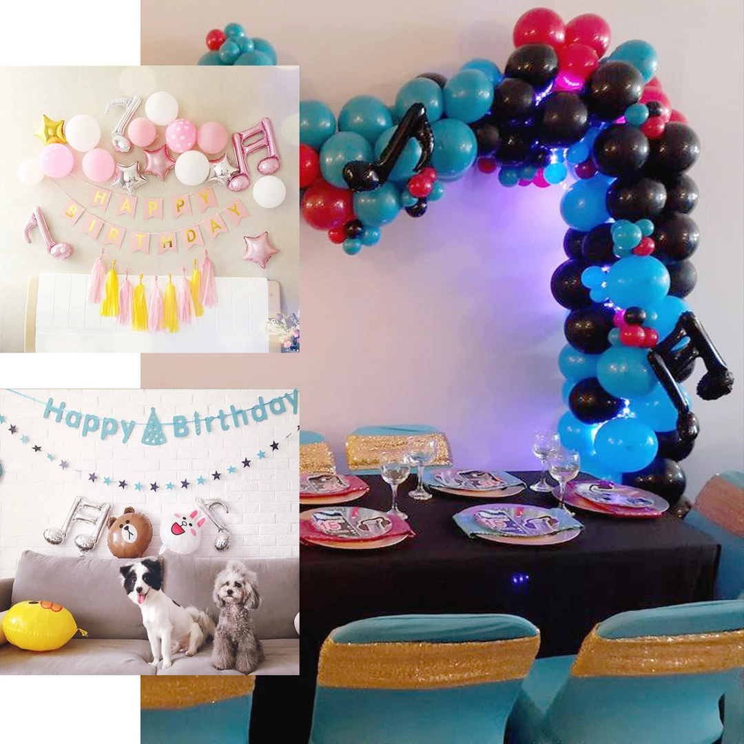 HIER_3213 6 Pack | Rose Gold Single & Double Music Note Mylar Foil Balloons Big Event Backdrops & Décor 5 HIER_3213 6 Pack | Rose Gold Single & Double Music Note Mylar Foil Balloons Big Event Backdrops & Décor