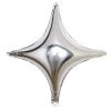 HIER_3213 3 Pack | 23" Silver Quadrangle Star Mylar Foil Helium Air Balloon Big Event Backdrops & Décor