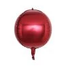 HIER_3213 Big Event Backdrops & Décor 2 Pack | 12" 4D Burgundy Sphere Mylar Foil Helium Or Air Balloons