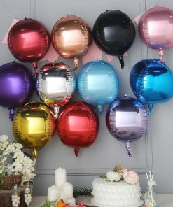 HIER_3213 2 Pack | 12" 4D Lavender Sphere Mylar Foil Helium Or Air Balloons Big Event Backdrops & Décor 22 HIER_3213 2 Pack | 12