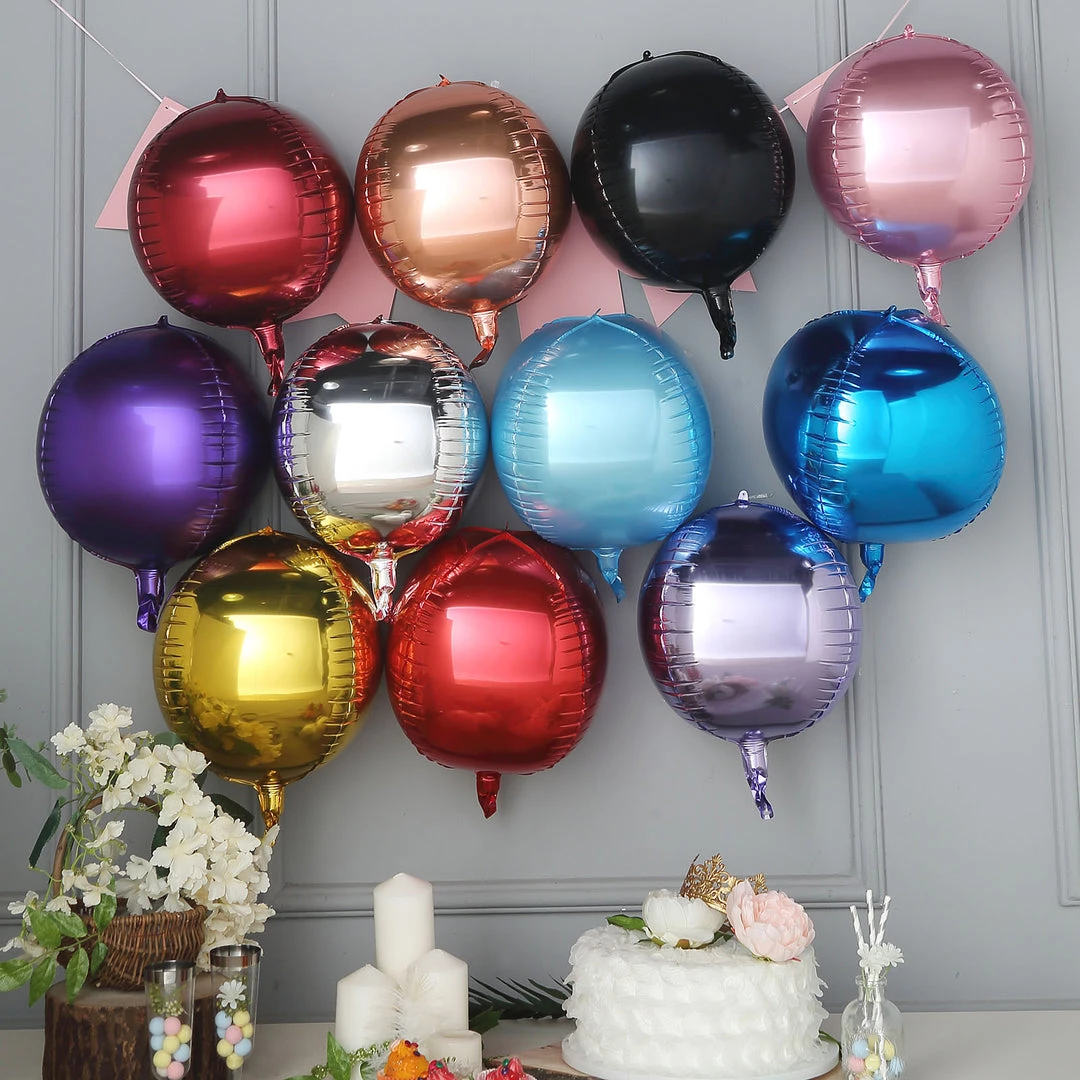 HIER_3213 2 Pack | 12" 4D Lavender Sphere Mylar Foil Helium Or Air Balloons Big Event Backdrops & Décor 8 HIER_3213 2 Pack | 12" 4D Lavender Sphere Mylar Foil Helium Or Air Balloons Big Event Backdrops & Décor