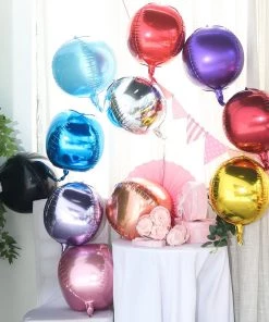 HIER_3213 2 Pack | 12" 4D Lavender Sphere Mylar Foil Helium Or Air Balloons Big Event Backdrops & Décor 20 HIER_3213 2 Pack | 12
