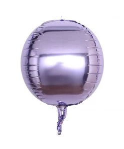 HIER_3213 2 Pack | 12" 4D Lavender Sphere Mylar Foil Helium Or Air Balloons Big Event Backdrops & Décor