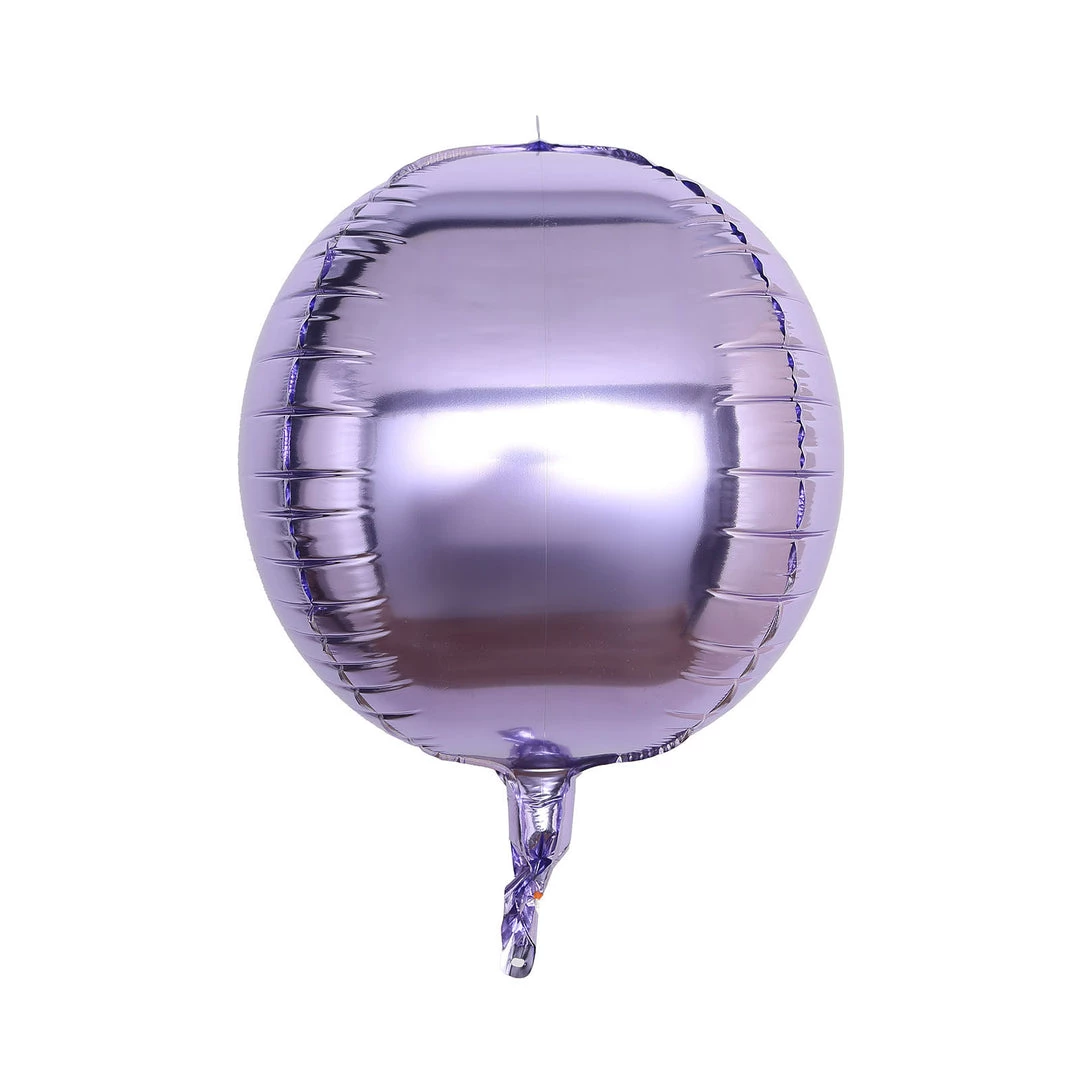 HIER_3213 2 Pack | 12" 4D Lavender Sphere Mylar Foil Helium Or Air Balloons Big Event Backdrops & Décor 1 HIER_3213 2 Pack | 12" 4D Lavender Sphere Mylar Foil Helium Or Air Balloons Big Event Backdrops & Décor