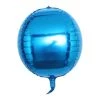 HIER_3200 2 Pack | 14" 4D Royal Blue Sphere Mylar Foil Helium Or Air Balloons