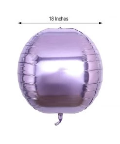 HIER_3213 2 Pack | 18" 4D Lavender Sphere Mylar Foil Helium Or Air Balloons Big Event Backdrops & Décor 17 HIER_3213 2 Pack | 18