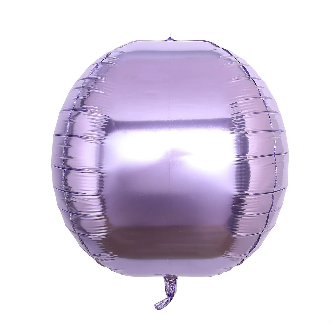 HIER_3213 2 Pack | 18" 4D Lavender Sphere Mylar Foil Helium Or Air Balloons Big Event Backdrops & Décor 15 HIER_3213 2 Pack | 18" 4D Lavender Sphere Mylar Foil Helium Or Air Balloons Big Event Backdrops & Décor