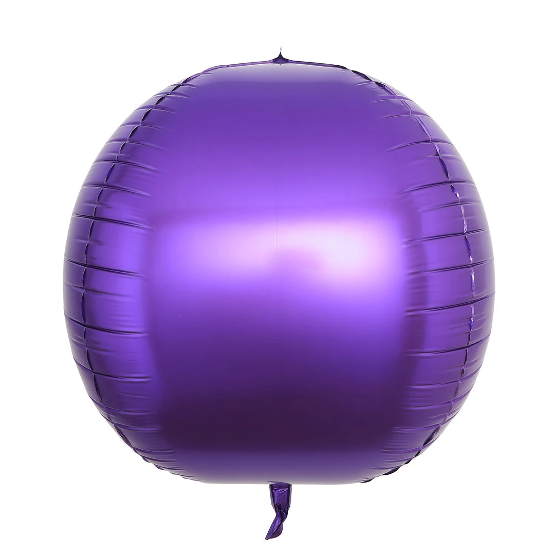 HIER_3213 Big Event Backdrops & Décor 2 Pack | 18" 4D Shiny Purple Sphere Mylar Foil Helium Or Air Balloons 15 HIER_3213 Big Event Backdrops & Décor 2 Pack | 18" 4D Shiny Purple Sphere Mylar Foil Helium Or Air Balloons