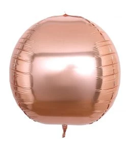 HIER_3213 2 Pack | 18" 4D Rose Gold Sphere Mylar Foil Helium Or Air Balloons Big Event Backdrops & Décor 29 HIER_3213 2 Pack | 18
