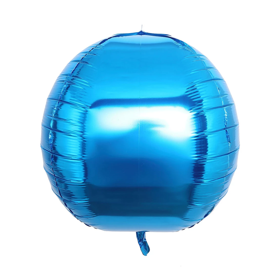 HIER_3213 Big Event Backdrops & Décor 2 Pack | 18" 4D Royal Blue Sphere Mylar Foil Helium Or Air Balloons 17 HIER_3213 Big Event Backdrops & Décor 2 Pack | 18" 4D Royal Blue Sphere Mylar Foil Helium Or Air Balloons