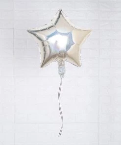 HIER_3213 Big Event Backdrops & Décor 2 Pack | 16" 4D Shiny Silver Star Mylar Foil Helium Or Air Balloons 23 HIER_3213 Big Event Backdrops & Décor 2 Pack | 16