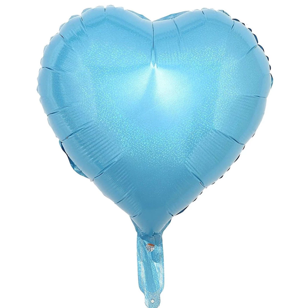HIER_3200 Big Event Backdrops & Décor 2 Pack | 15" 4D Metallic Blue Heart Mylar Foil Helium Or Air Balloons 12 HIER_3200 Big Event Backdrops & Décor 2 Pack | 15" 4D Metallic Blue Heart Mylar Foil Helium Or Air Balloons