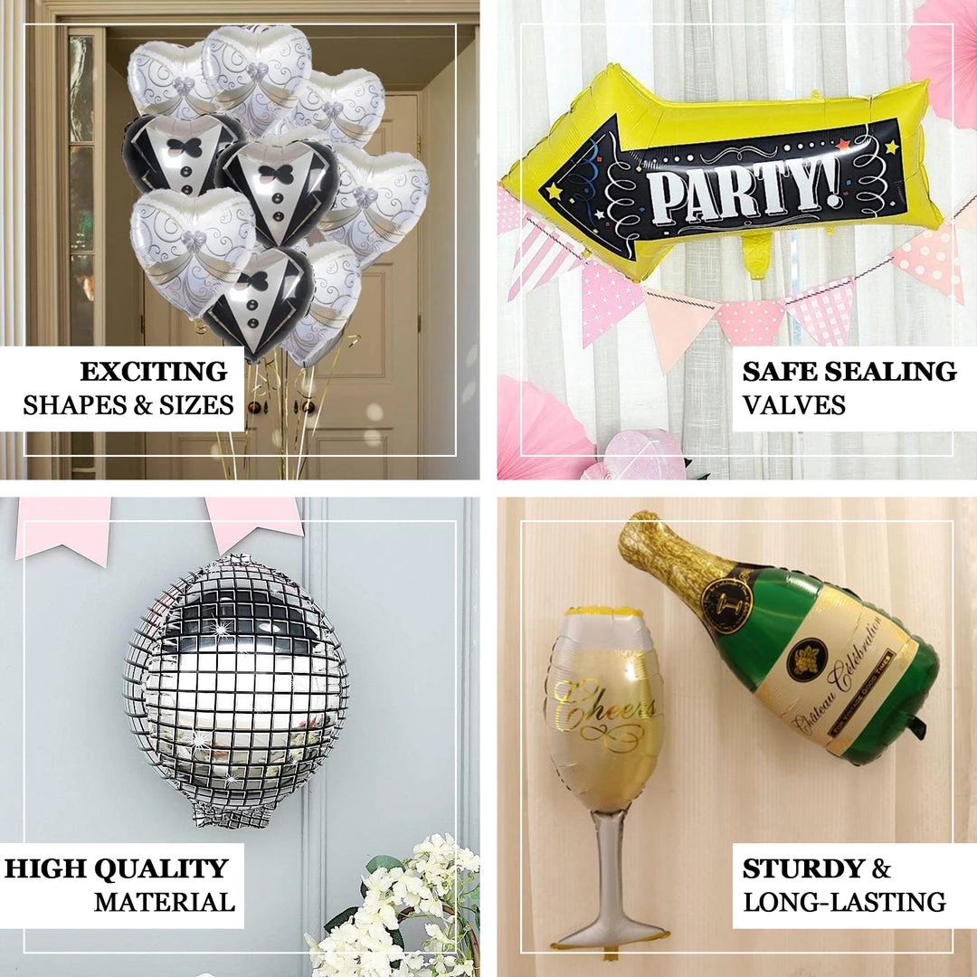HIER_3213 2 Pack | 30" Reusable Party This Way Arrow Sign Mylar Foil Balloons Big Event Backdrops & Décor 4 HIER_3213 2 Pack | 30" Reusable Party This Way Arrow Sign Mylar Foil Balloons Big Event Backdrops & Décor