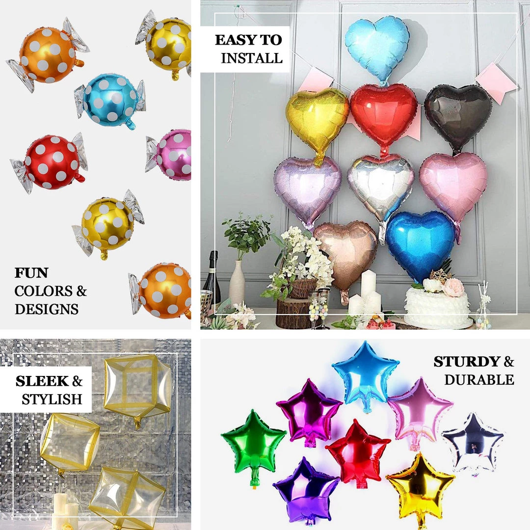 HIER_3200 2 Pack | 16" 4D Rose Gold Star Mylar Foil Helium Or Air Balloons 15 HIER_3200 2 Pack | 16" 4D Rose Gold Star Mylar Foil Helium Or Air Balloons