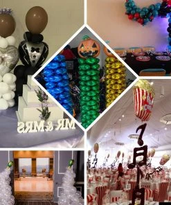 HIER_3213 Big Event Backdrops & Décor 2 Pack | 16" 4D Shiny Silver Star Mylar Foil Helium Or Air Balloons 33 HIER_3213 Big Event Backdrops & Décor 2 Pack | 16