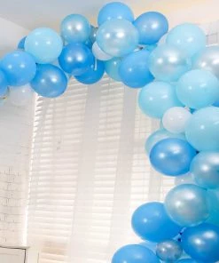 HIER_3230 100 Pack | Blue, Silver & White DIY Balloon Garland Arch Party Kit 11 HIER_3230 100 Pack | Blue, Silver & White DIY Balloon Garland Arch Party Kit