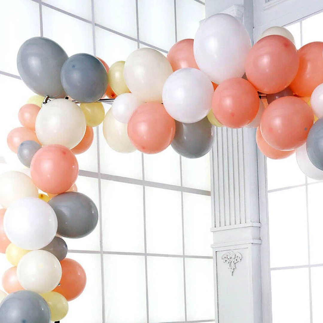 HIER_3220 110 Pack | Cream, Gray & Peach DIY Balloon Garland Arch Party Kit Big Event Backdrops & Décor 2 HIER_3220 110 Pack | Cream, Gray & Peach DIY Balloon Garland Arch Party Kit Big Event Backdrops & Décor