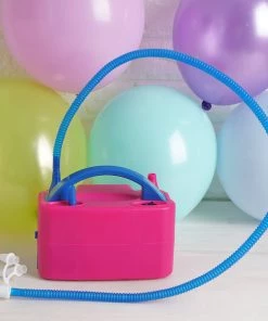 HIER_3230 Big Event Backdrops & Décor 600W Hot Pink Dual Nozzle Electric Balloon Pump Balloon Air Inflator 20 HIER_3230 Big Event Backdrops & Décor 600W Hot Pink Dual Nozzle Electric Balloon Pump Balloon Air Inflator
