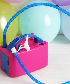 HIER_3230 Big Event Backdrops & Décor 600W Hot Pink Dual Nozzle Electric Balloon Pump Balloon Air Inflator 17 HIER_3230 Big Event Backdrops & Décor 600W Hot Pink Dual Nozzle Electric Balloon Pump Balloon Air Inflator