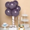 HIER_3220 25 Pack | 10" Matte Pastel Violet Amethyst Helium/Air Latex Balloons Tabletop Decor