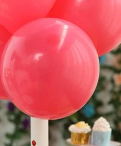 HIER_3220 Big Event Backdrops & Décor 25 Pack | 10" Matte Pastel Hot Pink Helium Or Air Latex Party Balloons