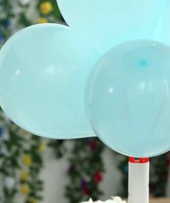 HIER_3220 Big Event Backdrops & Décor 25 Pack | 10" Matte Pastel Light Blue Helium/Air Latex Party Balloons
