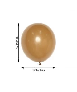 HIER_3220 25 Pack | 12" Matte Pastel Caramel Helium Or Air Latex Party Balloons Tabletop Decor 15 HIER_3220 25 Pack | 12