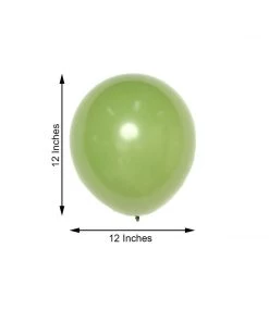HIER_3220 Tabletop Decor 25 Pack | 12" Matte Pastel Moss Green Helium/Air Latex Party Balloons 15 HIER_3220 Tabletop Decor 25 Pack | 12