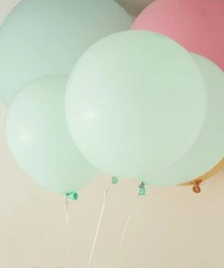 HIER_3220 10 Pack | 18" Matte Pastel Seafoam Helium Or Air Latex Party Balloons Big Event Backdrops & Décor