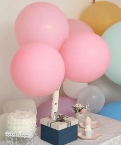 HIER_3220 10 Pack | 18" Matte Pastel Blush Helium Or Air Latex Party Balloons
