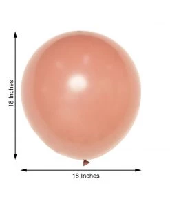 HIER_3220 10 Pack | 18" Matte Pastel Dusty Rose Helium/Air Latex Party Balloons Tabletop Decor 15 HIER_3220 10 Pack | 18