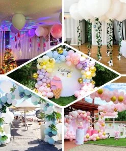 HIER_3220 10 Pack | 18" Matte Pastel Dusty Rose Helium/Air Latex Party Balloons Tabletop Decor 17 HIER_3220 10 Pack | 18