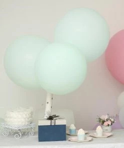 HIER_3220 10 Pack | 18" Matte Pastel Mint Helium Or Air Latex Party Balloons Big Event Backdrops & Décor 29 HIER_3220 10 Pack | 18
