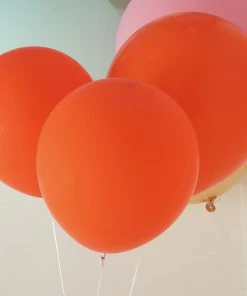 HIER_3220 10 Pack | 18" Matte Pastel Orange Helium Or Air Latex Party Balloons Big Event Backdrops & Décor