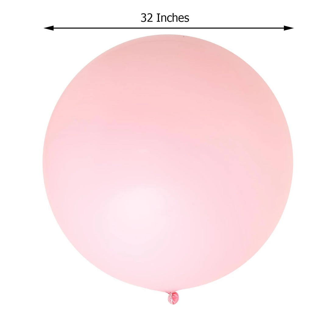 HIER_3220 2 Pack | 32" Large Matte Pastel Blush Helium Or Air Latex Balloons 3 HIER_3220 2 Pack | 32" Large Matte Pastel Blush Helium Or Air Latex Balloons