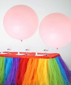 HIER_3220 2 Pack | 32" Large Matte Pastel Blush Helium Or Air Latex Balloons