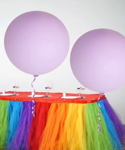 HIER_3220 2 Pack | 32" Large Matte Pastel Lavender Helium Or Air Latex Balloons Big Event Backdrops & Décor
