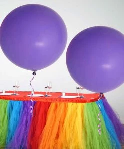 HIER_3220 Big Event Backdrops & Décor 2 Pack | 32" Large Matte Purple Helium Or Air Premium Latex Balloons