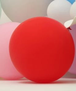 HIER_3220 2 Pack | 32" Large Matte Red Helium Or Air Premium Latex Balloons Big Event Backdrops & Décor