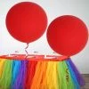 HIER_3220 2 Pack | 32" Large Matte Red Helium Or Air Premium Latex Balloons Big Event Backdrops & Décor