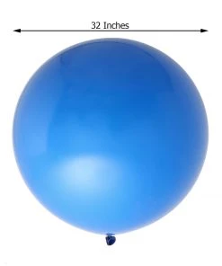 HIER_3220 2 Pack | 32" Large Balloons Helium Or Air Latex Balloons Royal Blue 18 HIER_3220 2 Pack | 32