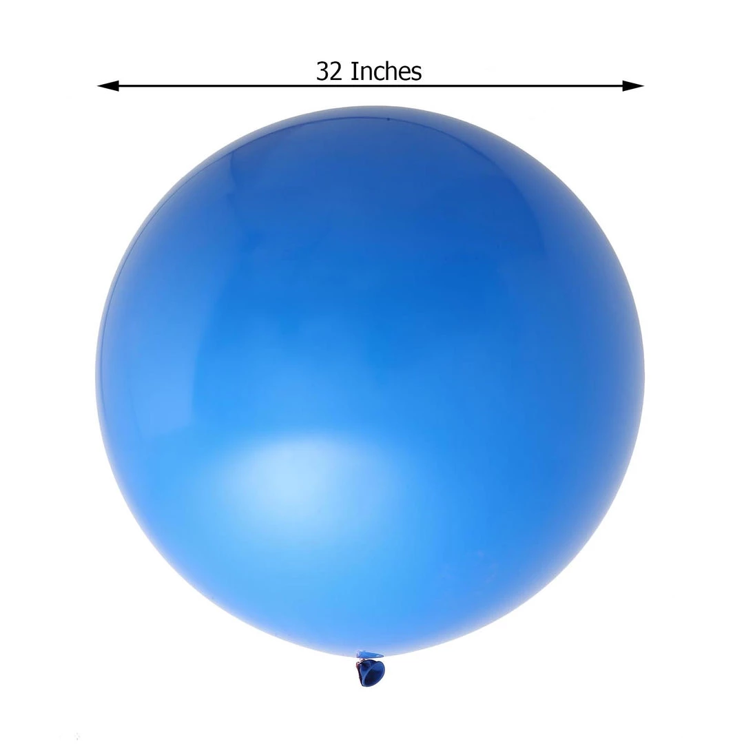 HIER_3220 2 Pack | 32" Large Balloons Helium Or Air Latex Balloons Royal Blue 3 HIER_3220 2 Pack | 32" Large Balloons Helium Or Air Latex Balloons Royal Blue