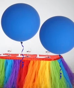 HIER_3220 2 Pack | 32" Large Balloons Helium Or Air Latex Balloons Royal Blue