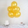 HIER_3220 Big Event Backdrops & Décor 25 Pack | 12" Shiny Pearl Gold Latex Helium, Air Or Water Balloons