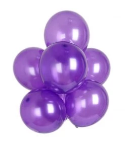 HIER_3220 Big Event Backdrops & Décor 25 Pack | 12" Shiny Pearl Purple Latex Helium, Air Or Water Balloons 13 HIER_3220 Big Event Backdrops & Décor 25 Pack | 12
