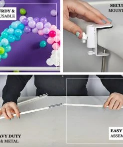 HIER_3110 12ft Heavy Duty DIY Balloon Arch Stand Kit, Holds Up To 70-75 Balloons Big Event Backdrops & Décor