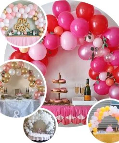 HIER_3110 12ft Heavy Duty DIY Balloon Arch Stand Kit, Holds Up To 70-75 Balloons Big Event Backdrops & Décor