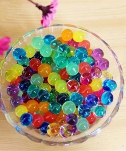 HIER_4830 Chargers & Centerpieces 10g | Large White Nontoxic Jelly Ball Water Bead Vase Fillers