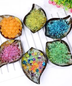 HIER_4830 Chargers & Centerpieces 10g | Large Light Blue Nontoxic Jelly Ball Water Bead Vase Fillers